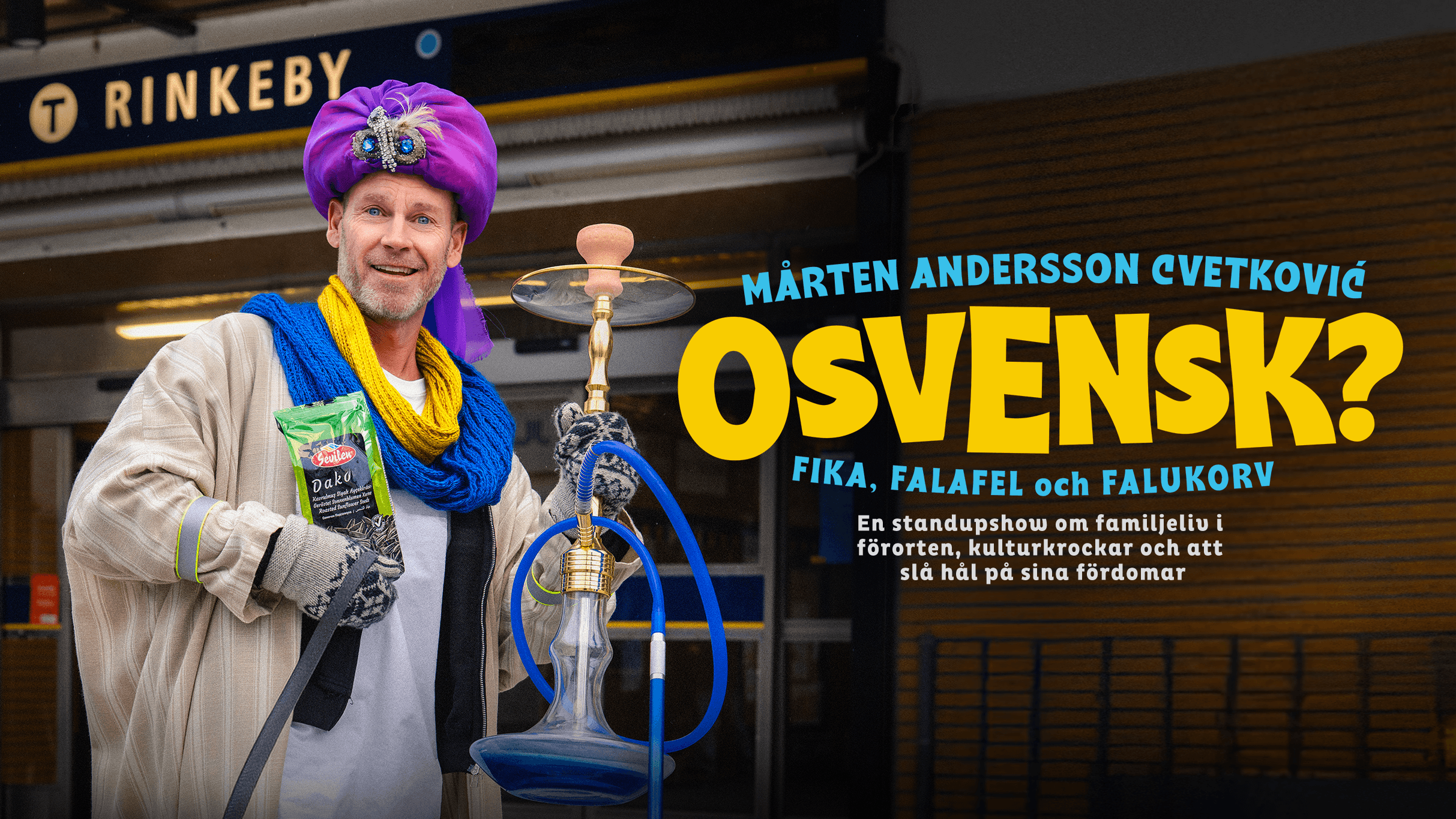 Mårten Anderssons Cvetkovic ”OSVENSK?” - Fika, falafel och falukorv